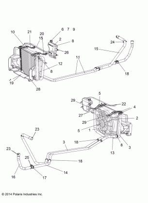 ENGINE WATER COOLING SYSTEM - R16RVAD1A1 (49RGRWATERPUMP151KDSL)