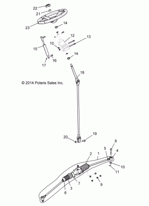 STEERING STEERING ASM. (NON EPS) - R16RVAD1A1 (49RGRSTEERING15CREW)