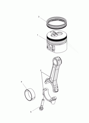 ENGINE CONNECTING ROD AND PISTON SET - R16RVAD1A1 (49RGRCONROD15DSL)