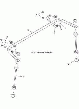 SUSPENSION REAR STABILIZER BAR - R16RVAD1A1 (49RGRSTABILIZERRR151KDSL)