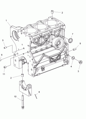 ENGINE CRANKCASE - R16RVAD1A1 (49RGRCRANKCASE15DSL)