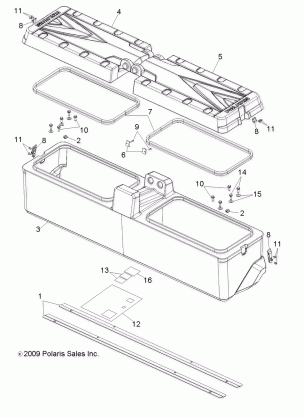 BODY STORAGE BOX REAR - R16RAA76AA / AJ (49RGRSTORAGE106X6)