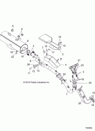 ENGINE EXHAUST - R16RAA76AA / AJ (700555)