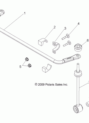 SUSPENSION REAR STABILIZER BAR - R16RAA76AA / AJ (49RGRSTABILIZERRR108004X4)