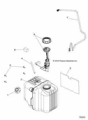 BODY FUEL TANK ASM. - R16RDA57A1 / B1 (700243)