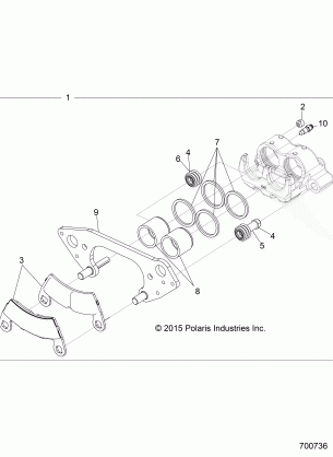 BRAKES FRONT CALIPER - R16RDA57A1 / B1 (700736)