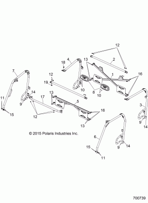 CHASSIS CAB FRAME - R16RDA57A1 / B1 (49RGRFRAME11800CREW)