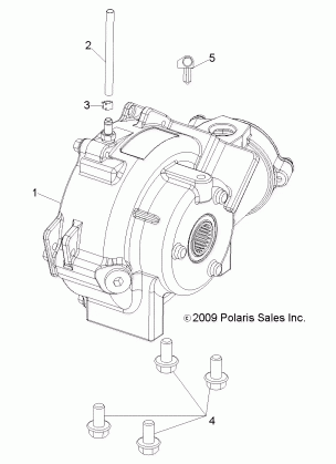 DRIVE TRAIN FRONT GEARCASE MOUNTING - R16RDA57A1 / B1 (49RGRGEARCASEMTG10450)