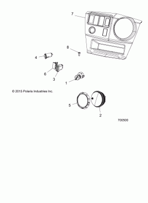 ELECTRICAL DASH INSTRUMENTS and CONTROLS - R16RDA57A1 / B1 (700500)