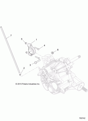 DRIVE TRAIN MAIN GEARCASE MOUNTING - R16RDA57A1 / B1 (700742)