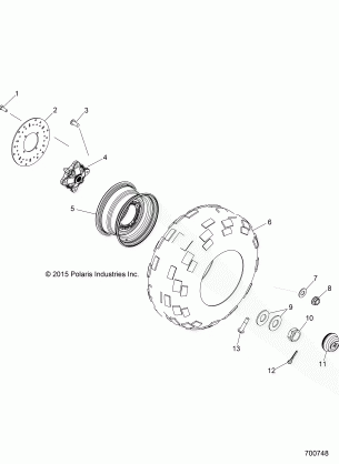 WHEELS REAR - R16RDA57A1 / B1 (700748)