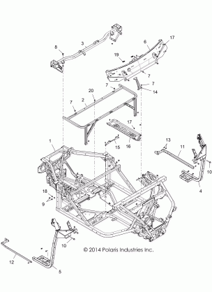 CHASSIS MAIN FRAME - R16RTA57A1 / A4 / A9 / B1 / B4 / B9 / EAP / EBP (49RGRFRAME15570F)