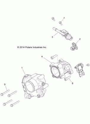 ENGINE THROTTLE BODY and FUEL RAIL - R16RTA57A1 / A4 / A9 / B1 / B4 / B9 / EAP / EBP (49RGRTHROTTLEBODY15OSPS)