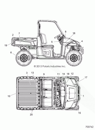 BODY DECALS - R16RTA57A1 / A4 / A9 / B1 / B4 / B9 / EAP / EBP (700762)