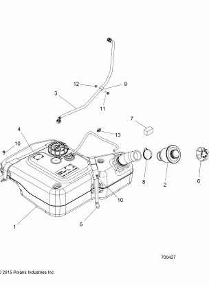 BODY FUEL TANK ASM. - R16RVA57A1 / B1 / E57A9 / B9 (700427)