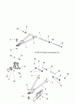 SUSPENSION FRONT - R16RVA57A1 / B1 / E57A9 / B9 (49RGRSUSPFRT15900XP)