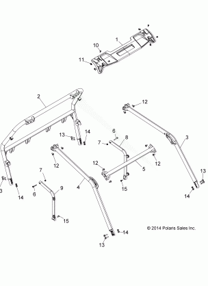 CHASSIS CAB FRAME - Z16VA87 ALL OPTIONS (49RGRCAB15RZR900)