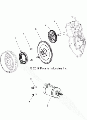 ENGINE STARTER and DRIVE - Z16VA87 ALL OPTIONS (702178)