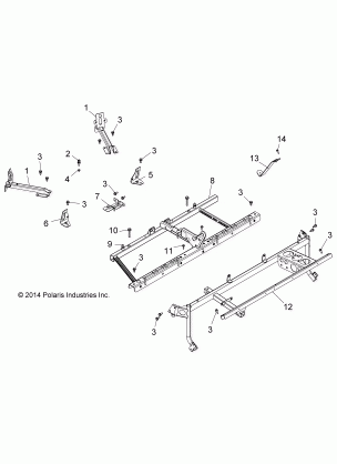 CHASSIS MAIN FRAME MOUNTS - Z16VA87 ALL OPTIONS (49RGRFRAME15RZR900)