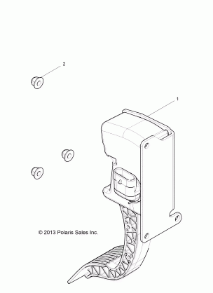 ENGINE THROTTLE PEDAL - Z16VA87 ALL OPTIONS (49RGRTHROTTLEPEDAL14RZR1000)