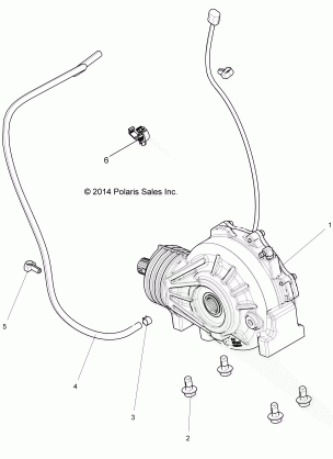 DRIVE TRAIN FRONT GEARCASE MOUNTING - Z16VA87 ALL OPTIONS (49RGRGEARCASEMTG15RZR900)