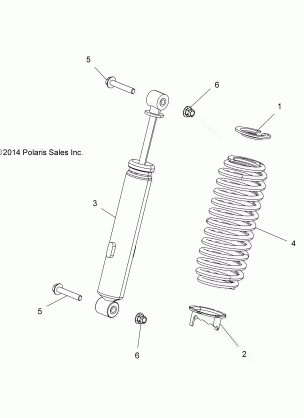 SUSPENSION FRONT SHOCK - Z16VAE87A2 / AR (49RGRSHOCKFRT7044130)