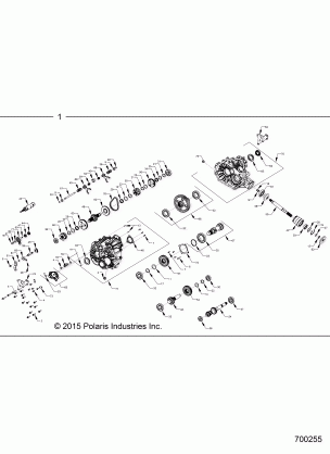 DRIVE TRAIN MAIN GEARCASE INTERNALS - Z16VAA87A2 (700255)