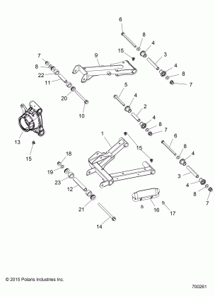 SUSPENSION REAR CONTROL ARMS - Z16VA87 ALL OPTIONS (700261)