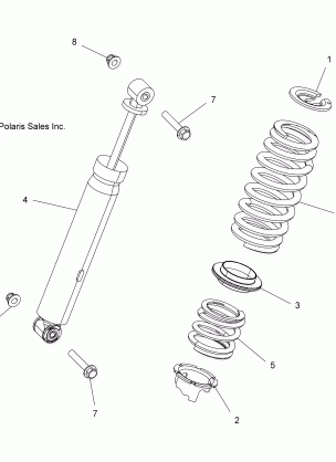 SUSPENSION REAR SHOCK - Z16VA87 ALL OPTIONS (49RGRSHOCKRR7044132)