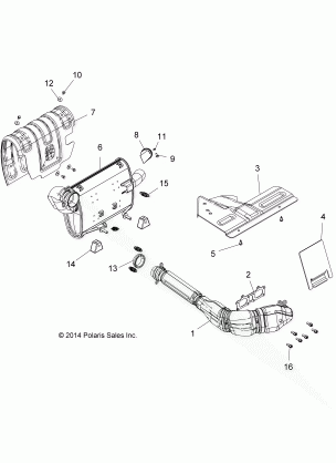 ENGINE EXHAUST SYSTEM - Z16VBA87A2 / AB / L2 / E87AB / AR / LB / AE / AS (49RGREXHAUST15RZR900)