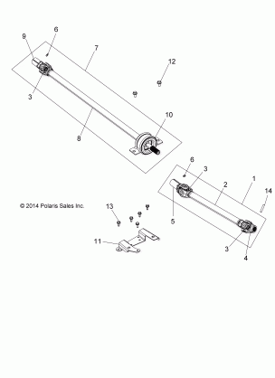 DRIVE TRAIN FRONT PROP SHAFT - Z16VBA87A2 / AB / L2 / E87AB / AR / LB / AE / AS (49RGRSHAFTPROP15RZR900)