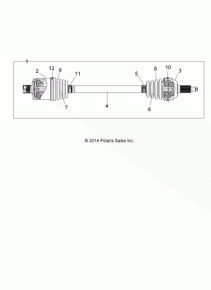 DRIVE TRAIN REAR HALF SHAFT - Z16VBA87A2 / AB / L2 / E87AB / AR / LB / AE / AS (49RGRSHAFTDRIVERR15RZR900)