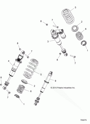 SUSPENSION REAR SHOCK MOUNTING - Z16VBA87A2 / AB / L2 / E87AB / AR / LB / AE / AS (700275)