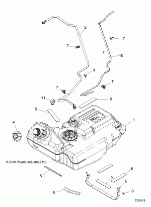 BODY FUEL TANK - Z16VBE99AK / AW / AB (700418)