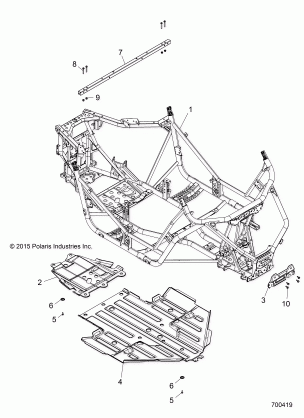 CHASSIS MAIN FRAME AND SKID PLATE - Z16VBE99AK / AW / AB (700419)