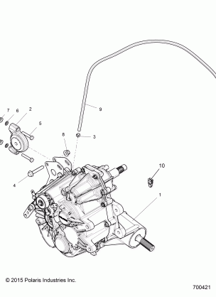 DRIVE TRAIN MAIN GEARCASE MOUNTING - Z16VBE99AK / AW / AB (700421)