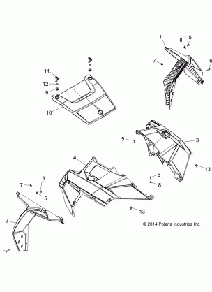 BODY HOOD AND FRONT BODY WORK - Z16VCE87AB / AR / AE / AS (49RGRHOOD15RZR900)