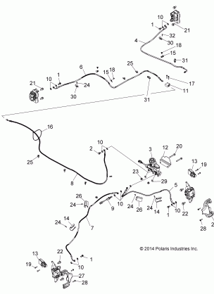 BRAKES BRAKE LINES AND MASTER CYLINDER - Z16VCE87AB / AR / AE / AS (49RGRBRAKELINES15Z90060)