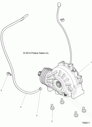 DRIVE TRAIN FRONT GEARCASE MOUNTING - Z16VCE87AB / AR / AE / AS (700011)