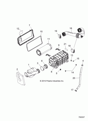 ENGINE AIR INTAKE SYSTEM - Z16VCE87AB / AR / AE / AS (700337)