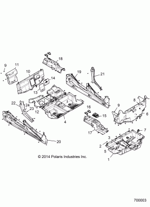 BODY FLOOR and ROCKER PANELS - Z16VCE87AB / AR / AE / AS (700003)