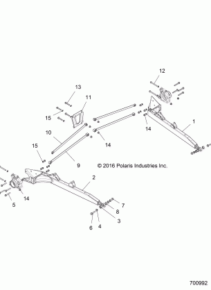 SUSPENSION REAR CONTROL ARMS - Z16VDE92AE / AH / AV / AS / AW / N8 (700992)