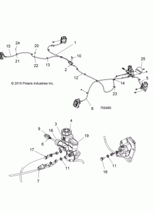 BRAKES LINES and MASTER CYLINDER - R16RCA57A1 / A4 / B1 / B4 (700480)