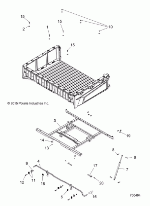 BODY BOX MOUNTING - R16RCA57A1 / A4 / B1 / B4 (700494)