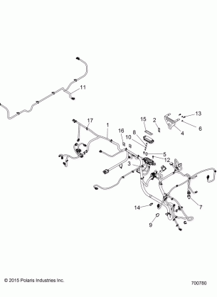 ELECTRICAL WIRE HARNESSES - R16RCA57A1 / A4 / B1 / B4 (700780)