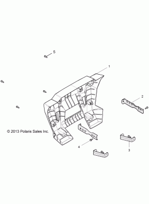 BODY REAR BUMPER - Z16VDE92NH (49RGRBUMPERRR14RZR1000)