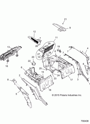 BODY REAR RACK AND FENDERS - Z16VDE92NH (700438)