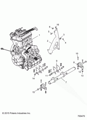 ENGINE MOUNTING - Z16VDE92NH (700470)