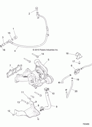 ENGINE TURBO CHARGER MOUNTING - Z16VDE92NH (700469)