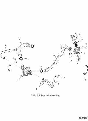 ENGINE WATERPUMP AND BYPASS - Z16VDE92NH (700605)